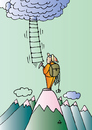 Cartoon: Ladder (small) by Alexei Talimonov tagged ladder
