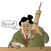 Cartoon: Mobile from China (small) by Alexei Talimonov tagged china mobile
