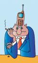 Cartoon: Mobile Man (small) by Alexei Talimonov tagged mobiles cell phones
