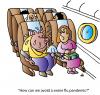 Cartoon: Pandemic (small) by Alexei Talimonov tagged swine,flu,virus,pandemic