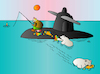 Cartoon: polar bears and submarine (small) by Alexei Talimonov tagged military