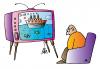Cartoon: TV and Anchor (small) by Alexei Talimonov tagged tv,fishes,sea