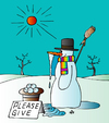 Cartoon: Winter (small) by Alexei Talimonov tagged winter,snowman