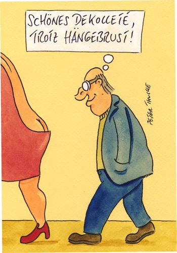 Cartoon: dekollete (medium) by Peter Thulke tagged männer,männer