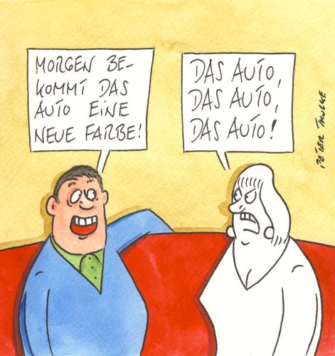 Cartoon: farbe (medium) by Peter Thulke tagged auto,auto
