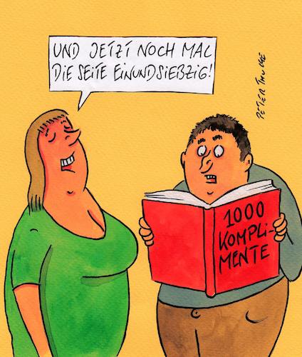 Cartoon: komplimente (medium) by Peter Thulke tagged ehe,ehe