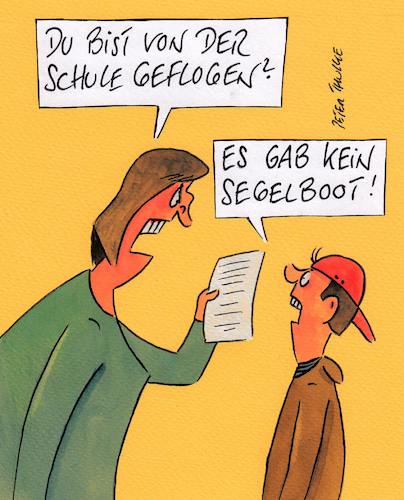 Cartoon: Schule (medium) by Peter Thulke tagged klima,schule,greta,klima,schule,greta
