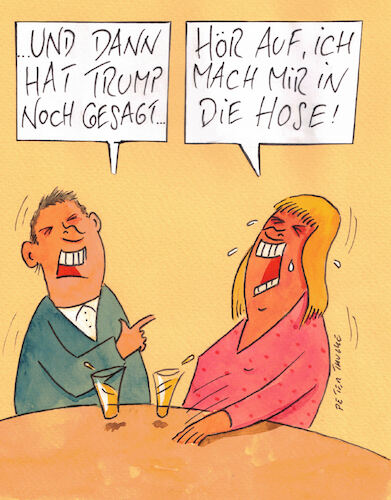 Cartoon: trump (medium) by Peter Thulke tagged trump,trump