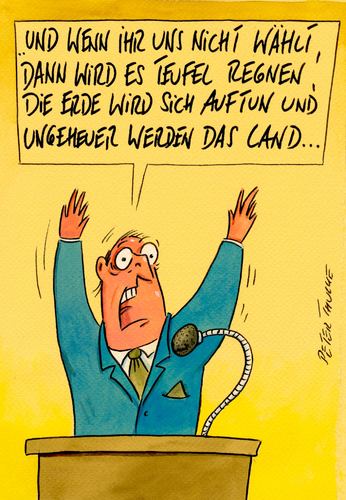 Cartoon: wählt (medium) by Peter Thulke tagged wahl,wahl