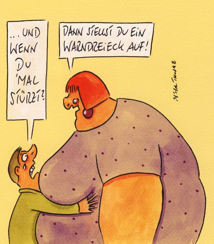 Cartoon: warndreieck (medium) by Peter Thulke tagged adipös,adipös