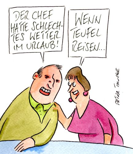 Cartoon: wetter (medium) by Peter Thulke tagged wetter