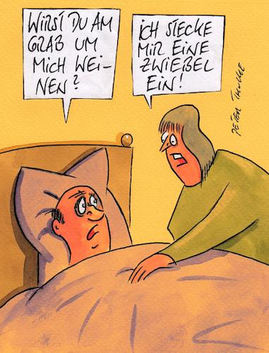 Cartoon: zwiebel (medium) by Peter Thulke tagged sterben,sterben