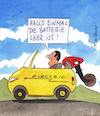 Cartoon: aussenborder (small) by Peter Thulke tagged auto,batterie