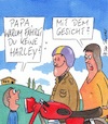 Cartoon: harley (small) by Peter Thulke tagged motorrad