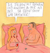 Cartoon: rotwein (small) by Peter Thulke tagged rotwein,liebe,bett