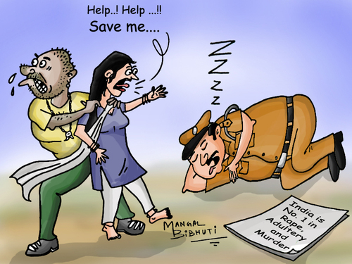 Cartoon: rape (medium) by mangalbibhuti tagged rape,murder,mangalbibhuti,india,upa,manmohanshing,girl,indian,indianpolice,police