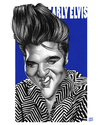 Cartoon: Elvis (small) by achille tagged elvis presley