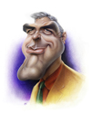Cartoon: George Clooney (small) by achille tagged george clooney