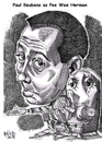 Cartoon: The Pee Wee Hermon Show (small) by Cartoons and Illustrations by Jim McDermott tagged peeweeherman tvshow actor caricatures