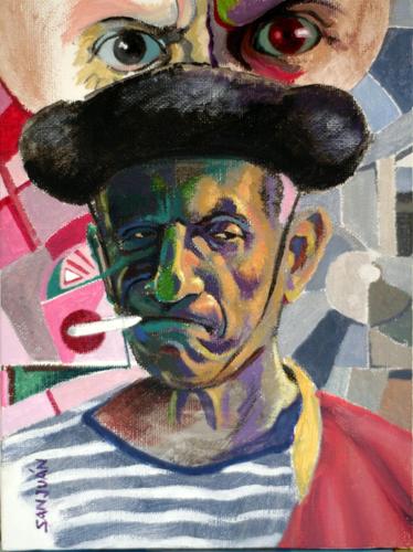 Cartoon: Pablo Picasso (medium) by sanjuan tagged picasso,art,popular