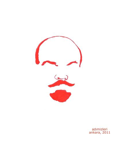 Cartoon: Red Vladimir Lenin (medium) by adimizi tagged cizgi