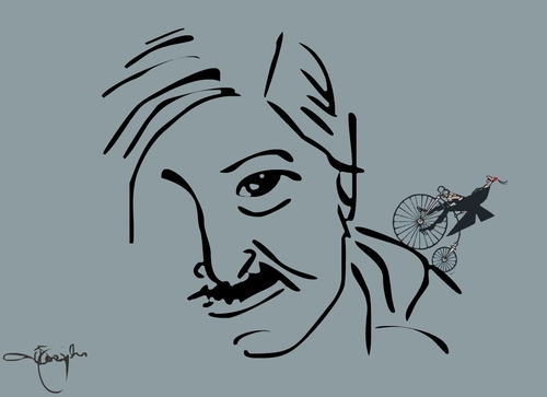 Cartoon: turhan selcuk (medium) by duygu saracoglu tagged turhan,selcuk