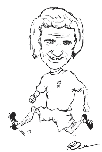 Cartoon: My Dad as a Liverpool Player! (medium) by AndyWilliams tagged footballer,portrait,caricature,footy,soccer,liverpool,andy,andrew,williams,artist,sport,player,club,fc,red,kit