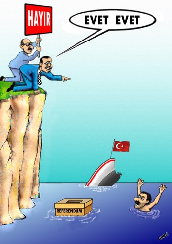 Cartoon: REFERANDUM-3 (medium) by ugur demir tagged mm