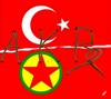 Cartoon: AKP-PKK (small) by ugur demir tagged mm