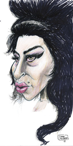 Cartoon: Amy Winehouse (medium) by jean gouders cartoons tagged amy,winehouse,jean,gouders