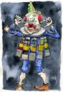 Cartoon: exploding clown (small) by jean gouders cartoons tagged colour jean gouders clown