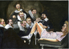 Cartoon: The gynecological lesson (small) by jean gouders cartoons tagged rembrandt,art,parody,jean,gouders