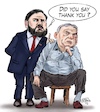 Cartoon: Vance helps (small) by jean gouders cartoons tagged vance,orban,election