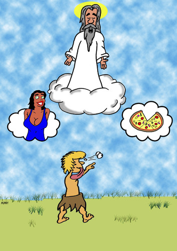Cartoon: not so hard decision (medium) by mmon tagged decision,chick,hot,pizzapitch