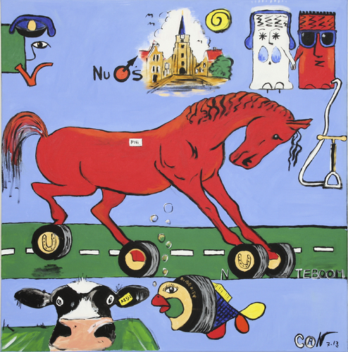 Cartoon: Numansdorp  tyres (medium) by cornagel tagged funny,pk,horses,tyres