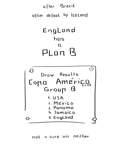 Cartoon: plan b england (medium) by Bonville tagged plan,england,brexit,iceland,em