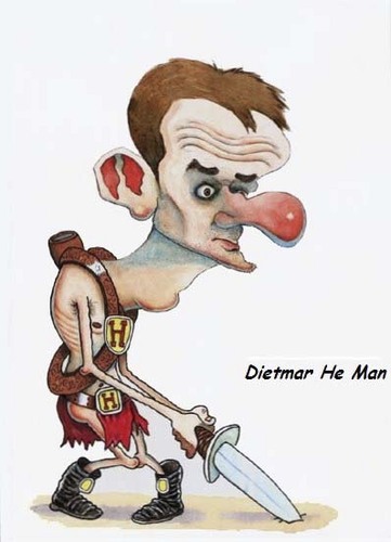 Cartoon: Dietmar He-Man (medium) by paktoons tagged pak,cartoon,hamaan,caricature