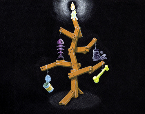 Cartoon: Christmas tree for poor (medium) by lloyy tagged christmas,tree,poor