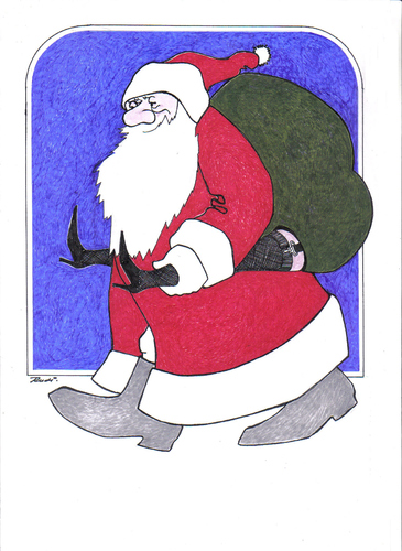 Cartoon: frohe weihnachten (medium) by ruditoons tagged rudi