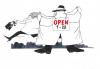 Cartoon: open (small) by ruditoons tagged liebe
