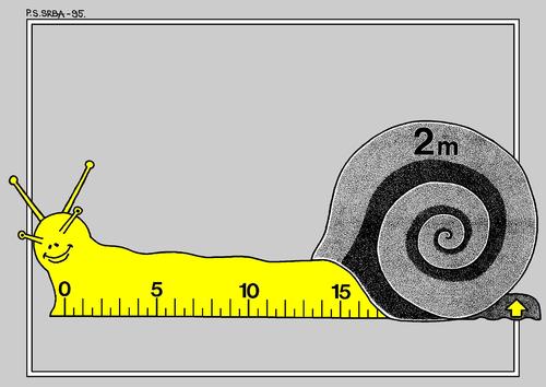 Cartoon: Snailmeter (medium) by srba tagged snails,meter