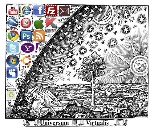 Cartoon: Universum Virtualis (medium) by srba tagged internet