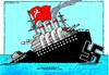 Cartoon: 20th century (small) by srba tagged century shipwreck ideologies history communism fascism war