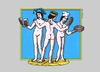 Cartoon: The Three Graces - Womans Day (small) by srba tagged three graces raphael womans day