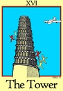 Cartoon: The Tower (small) by srba tagged tarot cards babylon tower eleven nine