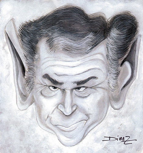 Cartoon: Georg W. Bush (medium) by dimaz_restivo tagged bush