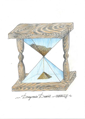 Cartoon: time (medium) by charlly tagged piramides