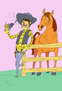 Cartoon: cowboy (small) by MonitoMan tagged cowboy,monito