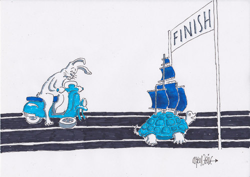 Cartoon: finish (medium) by coskungole58 tagged fi,nish