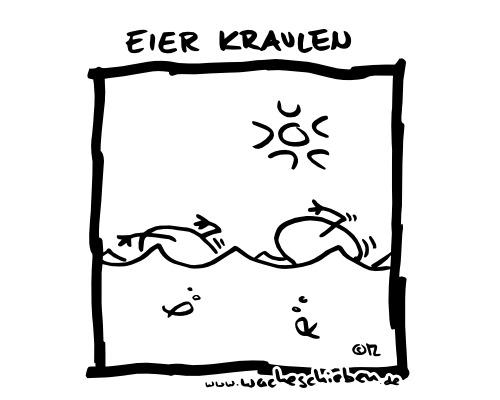 Cartoon: Eier kraulen (medium) by wacheschieben tagged eier,kraulen